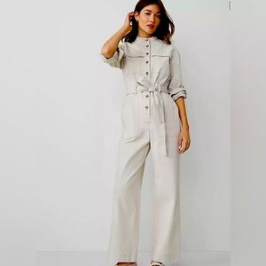 Ann Taylor Weekend Utility Jumpsuit Sz 8 NWT